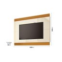 Ver imagem 2 de Rack Ripado 2 Portas com Painel para Tv até 60 Polegadas Grécia 160cm