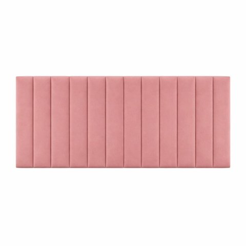 Cabeceira Cama Casal Queen Estofada Gomos 170cm X 121cm Linho Veludo Cor:veludo Slim Rose