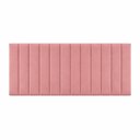 Ver imagem 1 de Cabeceira Cama Casal Queen Estofada Gomos 170cm X 121cm Linho Veludo Cor:veludo Slim Rose