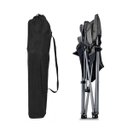 Ver imagem 4 de Cadeira de Camping Dobravel Retratil Apoio de Braço Porta Copo Bolsa de Transporte Passeio Viagem La