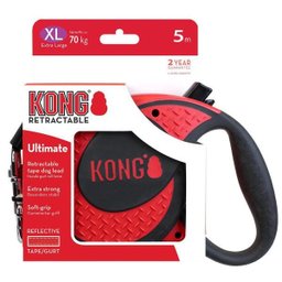 Guia Retrátil Cães Kong Ultimate - Vermelho - Xg - Ate 70Kg - 1