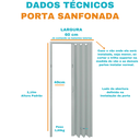 Ver imagem 3 de Porta Sanfonada Pvc 210x60cm Multilit