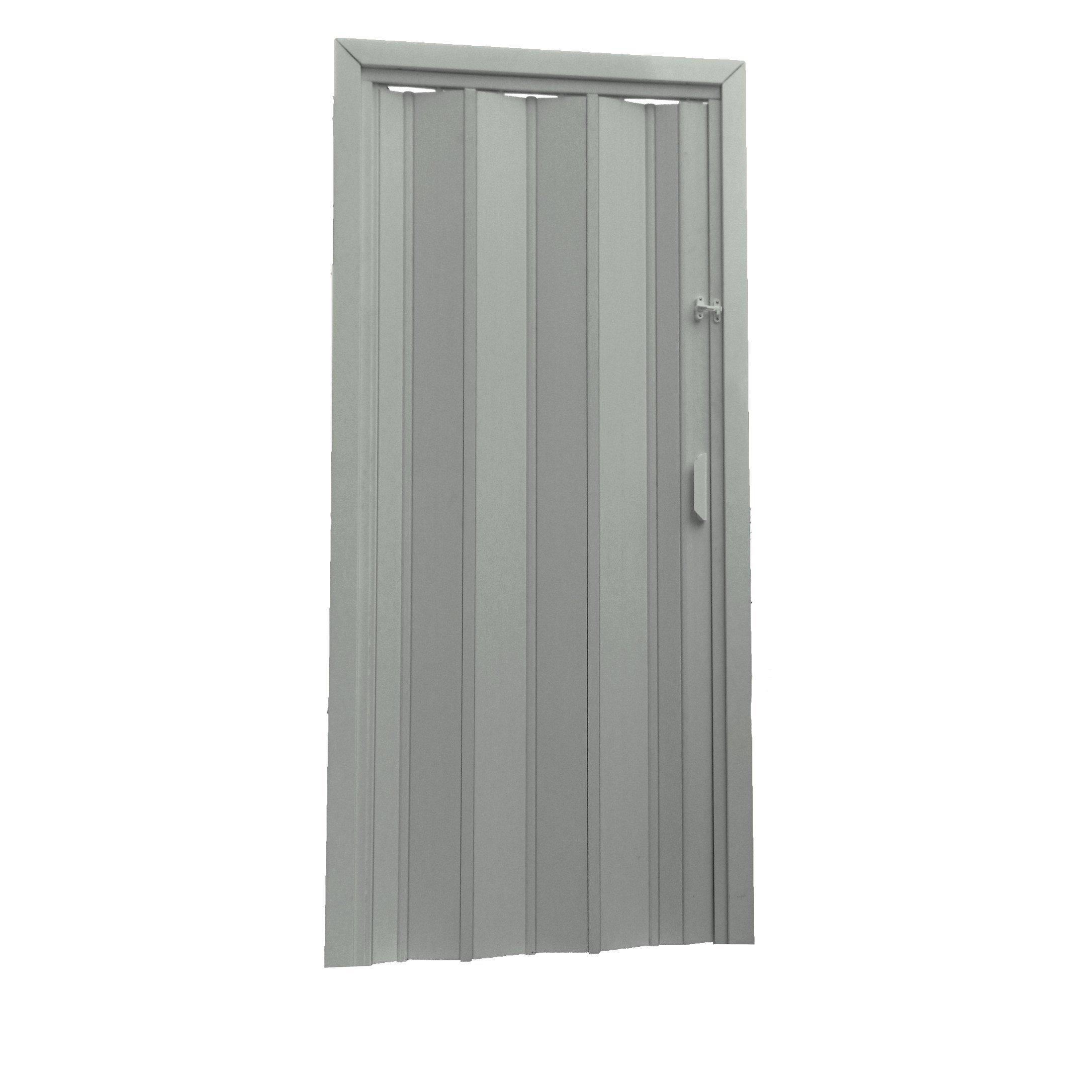 Porta Sanfonada PVC 0,60x2,10 Multilit Cinza - 1