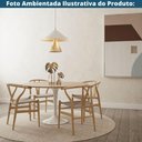 Ver imagem 7 de Kit 2 Cadeiras Tivoli Valentina Wishbone Fratini Madeira Clara Assento em Palha Natural