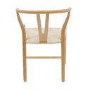 Ver imagem 5 de Kit 2 Cadeiras Tivoli Valentina Wishbone Fratini Madeira Clara Assento em Palha Natural