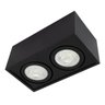 Plafon Spot Sobrepor Box Preto Pé Direito Alto +2 Led Par30 Br.Quente St2759 - 1