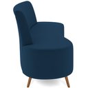 Ver imagem 6 de Sofá Chaise Living 2 Lugares 160cm para Sala Cayman K01 Veludo Azul Marinho - Lyam Decor