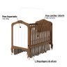 Berço Mini Cama Flex Harmonia - Carvalho/Marfim - 3