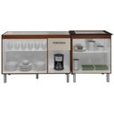 Ver imagem 5 de Balcao Pia 120cm e Cooktop 4 Bocas Savana Off White Mobbs