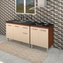 Ver imagem 6 de Balcao Pia 120cm e Cooktop 4 Bocas Savana Off White Mobbs