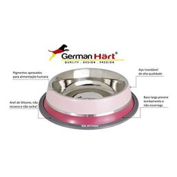 Comedouro para Cachorro Germanhart Dual Rosa G 950ml - 2