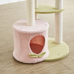 Arranhador Gato Felino Pet Casinha Brinquedo 5 Modos Descanso Sisal Arranha Escala Brinca Confortave - 11