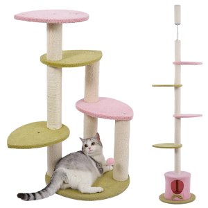 Arranhador Gato Felino Pet Casinha Brinquedo 5 Modos Descanso Sisal Arranha Escala Brinca Confortave