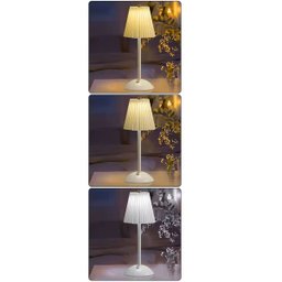 Luminaria Abajur Mesa Led 3 Tons sem Fio Bateria Recarregavel Usb Sala Quarto Cabeceira Escritorio R - 9