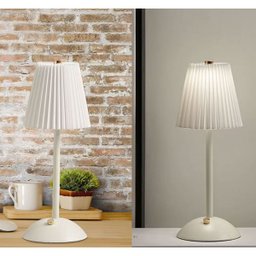 Luminaria Abajur Mesa Led 3 Tons sem Fio Bateria Recarregavel Usb Sala Quarto Cabeceira Escritorio R - 11