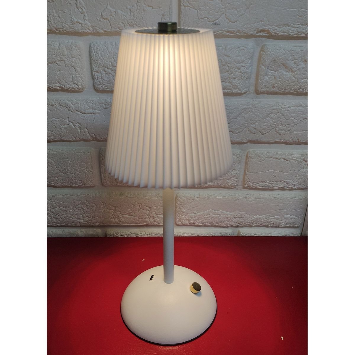 Luminaria Abajur Mesa Led 3 Tons sem Fio Bateria Recarregavel Usb Sala Quarto Cabeceira Escritorio R - 2
