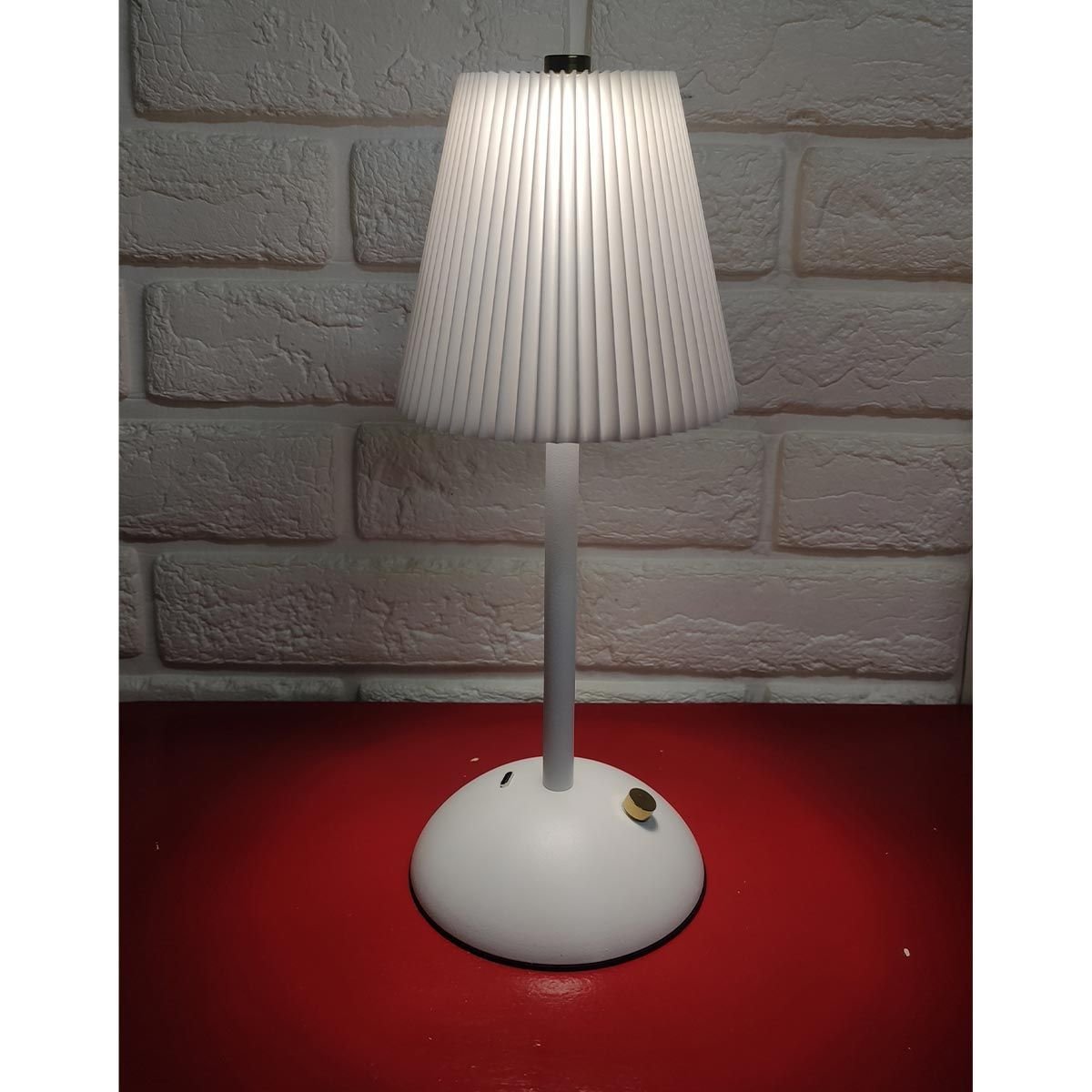 Luminaria Abajur Mesa Led 3 Tons sem Fio Bateria Recarregavel Usb Sala Quarto Cabeceira Escritorio R - 5
