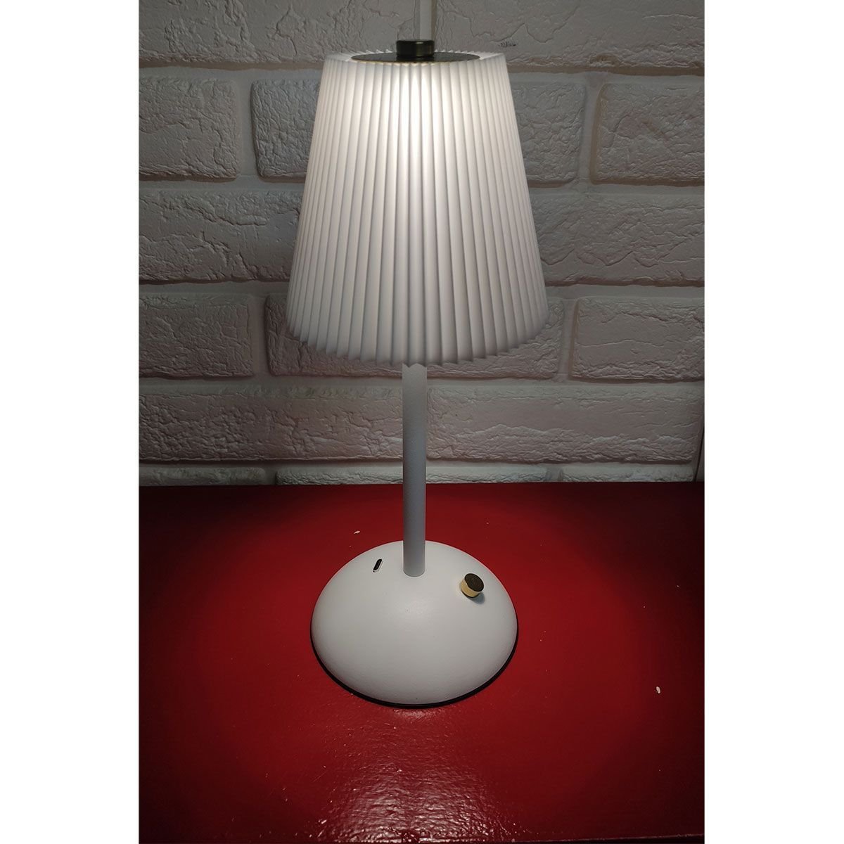 Luminaria Abajur Mesa Led 3 Tons sem Fio Bateria Recarregavel Usb Sala Quarto Cabeceira Escritorio R - 3