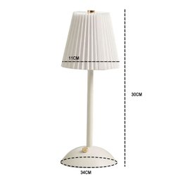 Luminaria Abajur Mesa Led 3 Tons sem Fio Bateria Recarregavel Usb Sala Quarto Cabeceira Escritorio R - 8