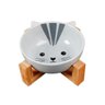 Comedouro Pet Em Ceramica E Bambu 300Ml Gato - 1