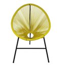Ver imagem 1 de Cadeira Caribe Fibra Sintética Aço Acesse Móveis Amarelo