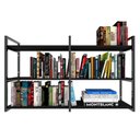 Ver imagem 2 de Prateleira Industrial Moveis Escritorio Quarto Estante Infantil Livro Preto Organizador Brinquedos