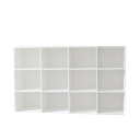 Ver imagem 3 de Estante Livreiro Colmeia Multiuso Organizador com 12 Nichos - Branco - Cód. 312