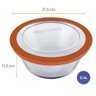 10 Potes de Vidro 2,4l com Tampa Marinex Saladeira Tigela Redonda Buffet - 3