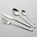 Ver imagem 1 de Kit 24 Talheres Faqueiro Home&co Atlanta Aço Inox Prateado Faca Garfo Colher