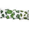 Kit 4 Almofadas Decorativas 45x45 Composê Folhas Verdes - 1