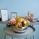 Ver imagem 3 de Arranjo de Mini Rosas no Vaso Baixo Rose | Linha Arranjos de Flores Formosinha