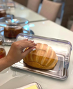Ver imagem 6 de Kit Porta Pão e Porta Frios Aço Inox Tampa e Pinça - Forma