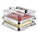 Ver imagem 4 de Kit Porta Pão e Porta Frios Aço Inox Tampa e Pinça - Forma