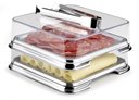 Ver imagem 4 de Kit Porta Pão e Porta Frios Aço Inox Tampa e Pinça - Forma