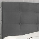 Ver imagem 4 de Cabeceira Estofada Cama King 195 cm Suede Cinza