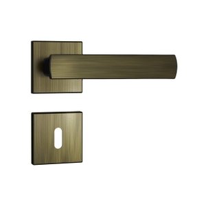 Fechadura Porta Interna 813/35 Antique Roseta Quadrada Broca 40mm Stam