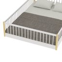 Ver imagem 4 de Cama Infantil Montessoriana de Madeira Maciça Casal Vivi - Branco/Oak