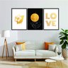 Conjunto De Quadros Decorativos Love - 2