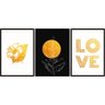 Conjunto De Quadros Decorativos Love - 1