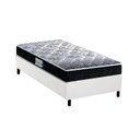 Ver imagem 1 de Cama Box Solteiro: Colchão Espuma D33 Probel /EP Anatômico Advanced Tech1500 + Base CRC Suede White(