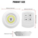 Ver imagem 3 de Kit 3 Luminárias Lâmpada Luz de Led sem Fio com Controle Remoto para Iluminação de Closet Armario Gu