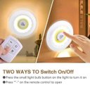 Ver imagem 5 de Kit 3 Luminárias Lâmpada Luz de Led sem Fio com Controle Remoto para Iluminação de Closet Armario Gu