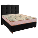 Ver imagem 1 de Conjunto Cama Box Preto Casal + Colchão D33 Maxsono Paropas + Cabeceira