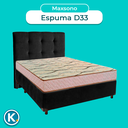 Ver imagem 4 de Conjunto Cama Box Preto Casal + Colchão D33 Maxsono Paropas + Cabeceira