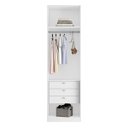 Ver imagem 3 de Guarda Roupa Modular 2 Portas com Gavetas 90cm Altezza Clean Belmax:branco