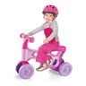 Triciclo infantil sem pedal bicicleta andador bebe 4 rodas bike rider meninas rosa - 1