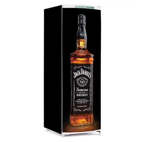 Adesivo Para Geladeira Jack Daniels - Ref Mod1 - Duplex ou Inverse - 2