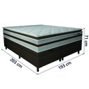 Ver imagem 4 de Cama Box Baú Casal King Gazin Colchão Molas Ensacadas Pillow Top Love Story 193x203x71cm Branco