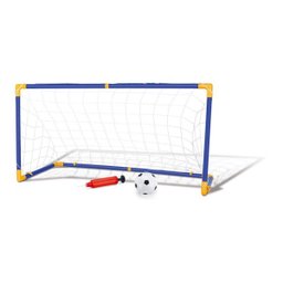 Kit trave jogo de futebol gol a gol com bola rede e bonda infantil 118cm grande - 2
