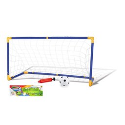 Kit trave jogo de futebol gol a gol com bola rede e bonda infantil 118cm grande - 1